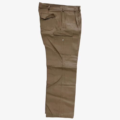 Pantalon Tipo Cargo Con Botones Tela Gabardina