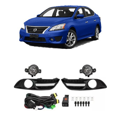 Kit Juego Faros Niebla Sentra 2013 2014 2015 2016 C/parrilla