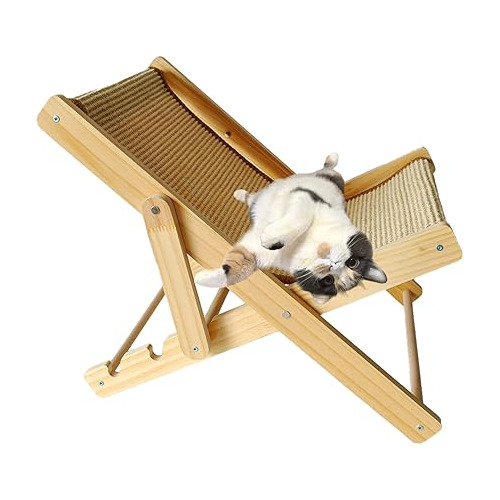 Muyg Hamaca Para Gatos, Silla De Playa Ajustable De Madera P