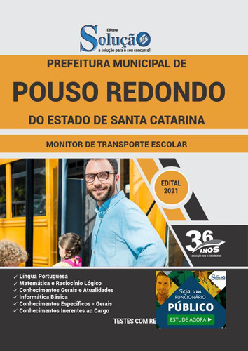 Apostila Pouso Redondo Sc - Monitor De Transporte Escolar