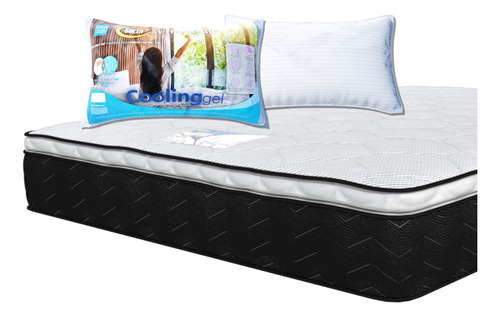 Colchón Queen Size Serta Plus One + 2 Almohadas Memory Foam