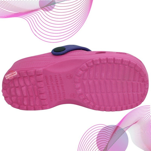 Imagen 4 de 8 de Sandalia Para Niña Chancla Clog Antiderrapante Orificios