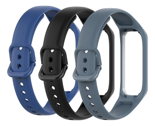 Pack De 3 Pulseras De Silicona Suave Para Samsung Galaxy Fit