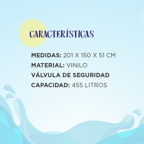 Imagen 7 de 8 de Pileta Inflable Rectangular Bestway 201 X 150 X51 Pp 54005