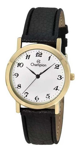 Relógio Masculino Champion Analógico Ch22162m - Dourado Cor Da Correia Preto