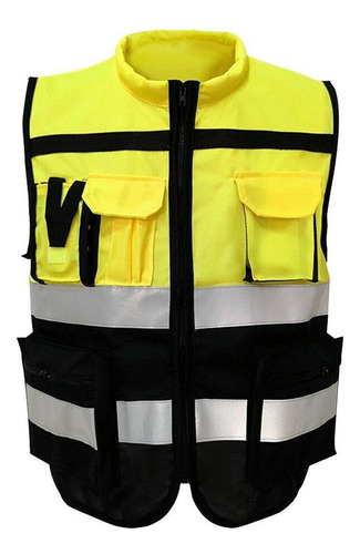 Nya Seguridad De Cremallera Frontal De Alta L 170 Amarillo