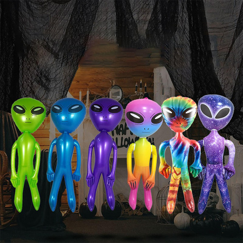 Juguetes Inflables Alienígenas Inflable Globo Colorido 90cm