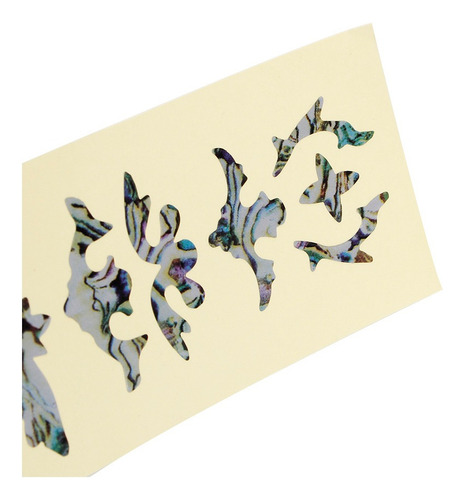 Delgada Inlay Pegatina Diapasón Calcomanías Marcador Diy Par