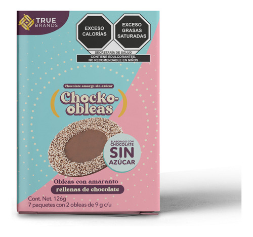 Chocko-obleas Chocolate Sugar Free 7x2