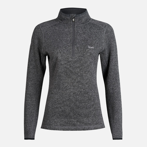 Poleron Mujer Coronado Therm-pro Pullover Melange Negro Lippi