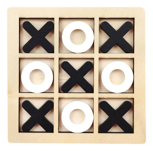 3 Juego De Mesa Toe, Noughts And Crosses, En Y Negro