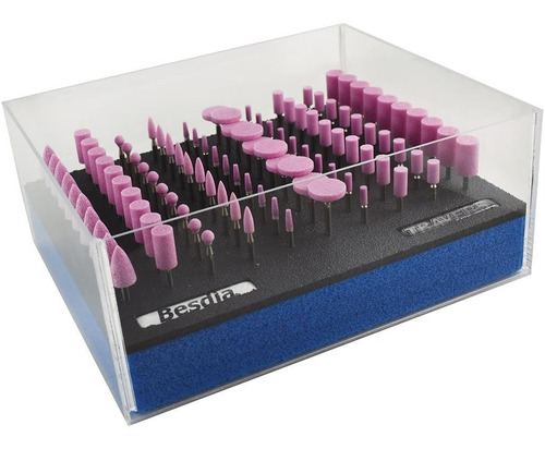 Besdia Juego 100 Puntas Montadas Rosas Zanco De 3mm