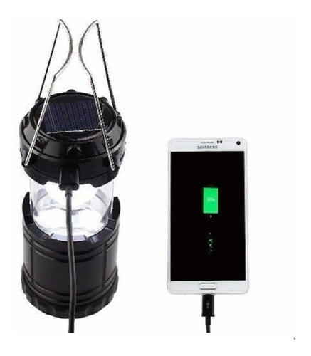 Farol Solar Recargable Con Usb Ideal Camping Senderismo