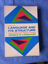 Comprar Book C - Language And Its Structure - Ronald W Langacker
