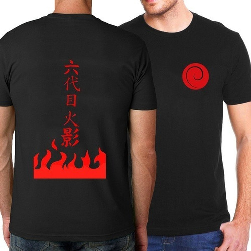 Camisa Naruto Sasuke Printed Short  