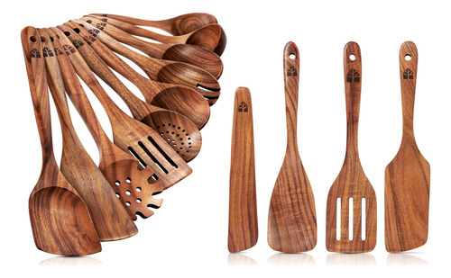 Juego De Utensilios De Madera Para Cocinar Resistente