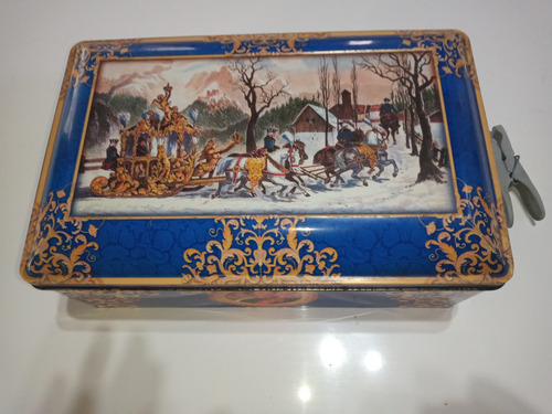 Antigua Lata Alemana Galletitas De Mantequilla - C 1950 (Usado)