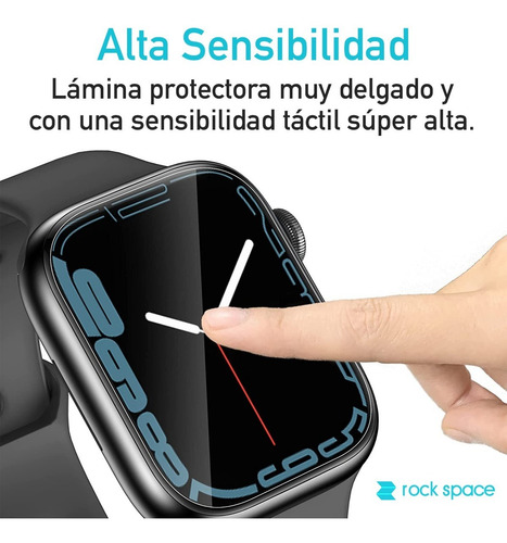 Imagen 6 de 8 de Lamina De Hidrogel Para Apple Watch Serie 8 - Rock Space