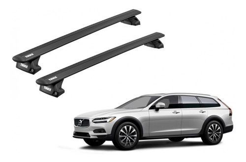 Barras Thule Volvo V90 Cross Country 17- Ra / Wing Evo Black