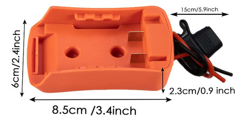 Adaptador De Batería Con Fusible Para Bicicleta Eléctrica, M