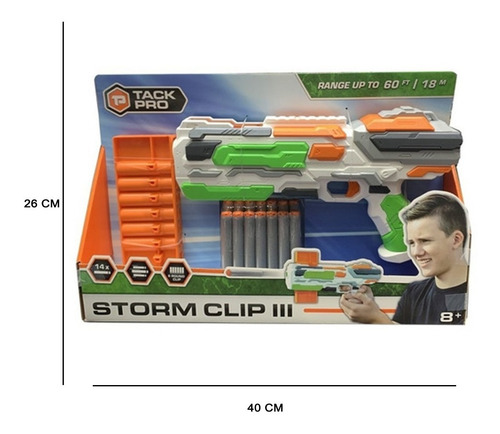 Imagen 4 de 6 de Tack Pro Pistola Storm Clip 3 Wabro 30 Cm