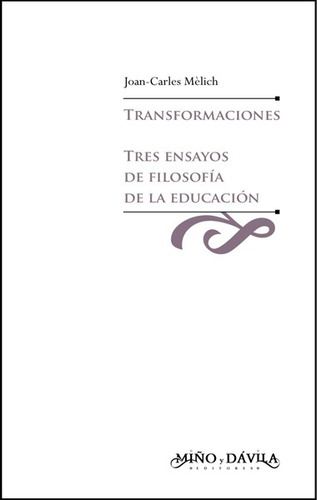 Transformaciones - Joan-carles Mèlich