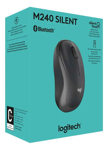 Mouse Logitech M240 Silent Bluetooth Grafito Fj