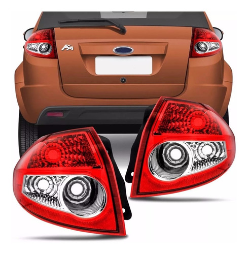 Par Lanterna Ford Ka 2007 2006 2005 2004 03 Bicolor