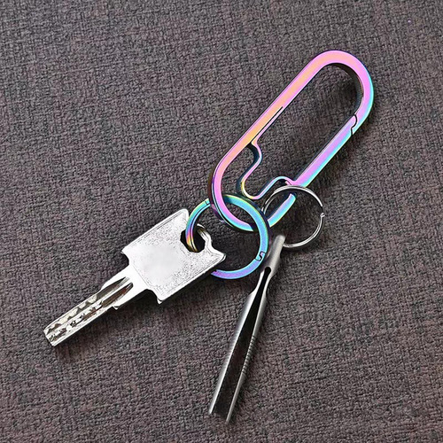 Mini Pinzas De Titanio Gadget Llavero Pinza Clip Para Viajes