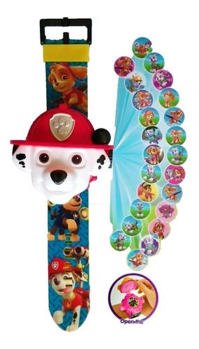 Paw Patrol Reloj Proyector Infantil Marshall Juguetería Niño