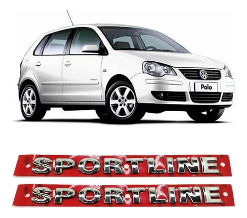 Emblemas Laterais Sportline -  Polo Hatch - 2007 À 2014