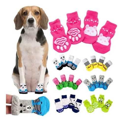 Calcetines Zapatos Antideslizantes Para Perros Talla L