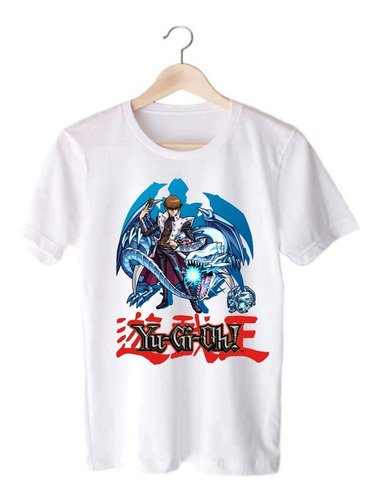 Remera Blanca Yu Gi Oh! - Seto Kaiba - Anime