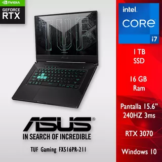 Asus Tuf Dash 15.6 Gaming Laptop I7 11th Gen 16gb Ram Rtx 30