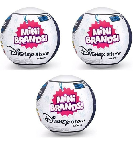 Mini Brands 3 Esferas Disney Sorpresas Series 1