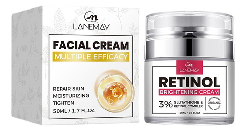 Crema Hidratante Facial Con Retinol L Con Vitamina E E Hialu