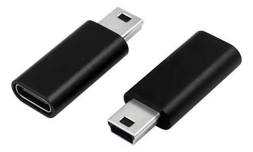 Adaptador Usb C Para Mini Usb, Pacote Com 2 Unidades Duttek