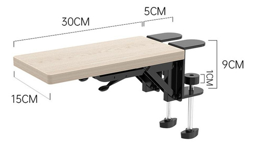 Apoyabrazos De Madera Para Computadora Para Escritorio