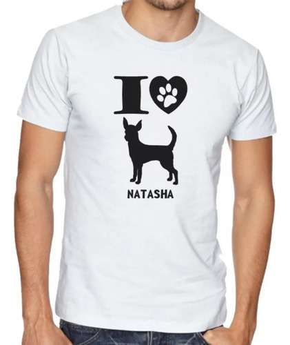 Remera Yo Amo Perro Chihuahua Personalizada Nombre Infantil