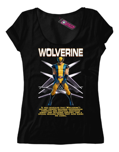 Remera Mujer Marvel Wolverine Pelicula Superheroes Mv45