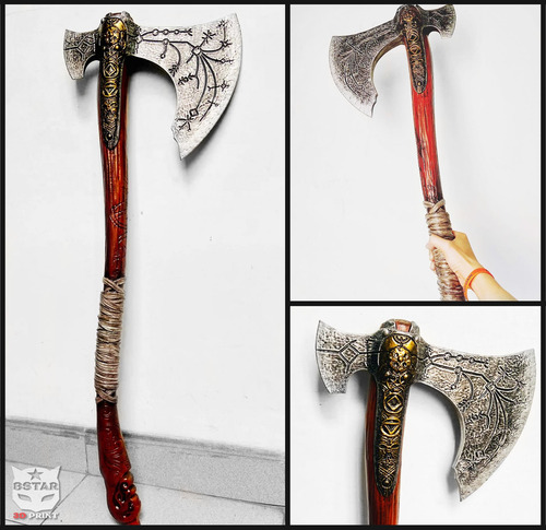 Imagen 1 de 4 de Arma Kratos Hacha Leviatán God Of War - Figura Plastica