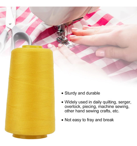 Hilo De Coser Overlock De 3 Uds, Hilo De Cono Amarillo ...