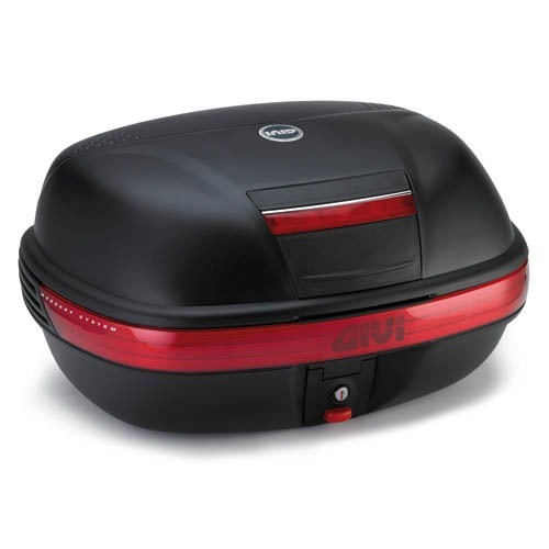 Baul Givi Monokey 46 Litros Negro Rojo Grande 2 Cascos Tmr