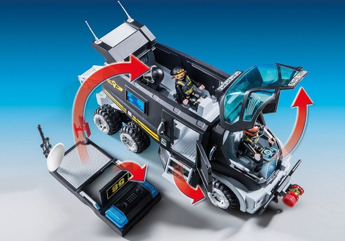 Imagen 4 de 5 de Playmobil 9360 City Camion Policia Blindado C/luz Y Sonido