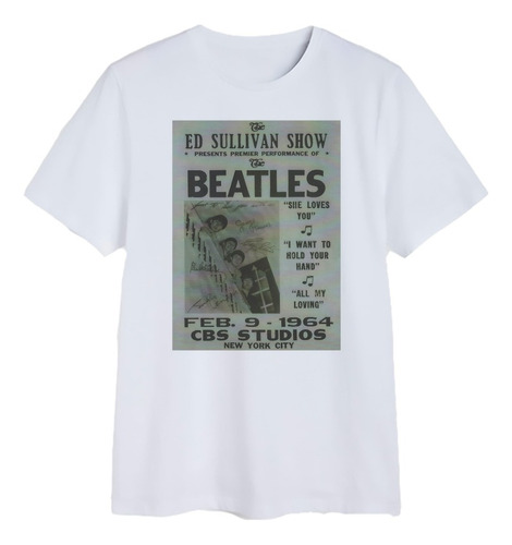 Polera The Beatles Banda Clasico Rock Metal Grunge Moda 12v2