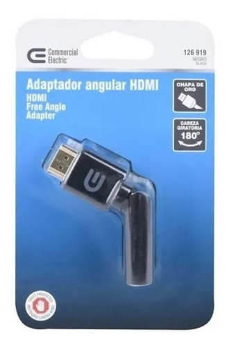 Adaptador Angular Hdmi Giratorio 180 Grados Jack