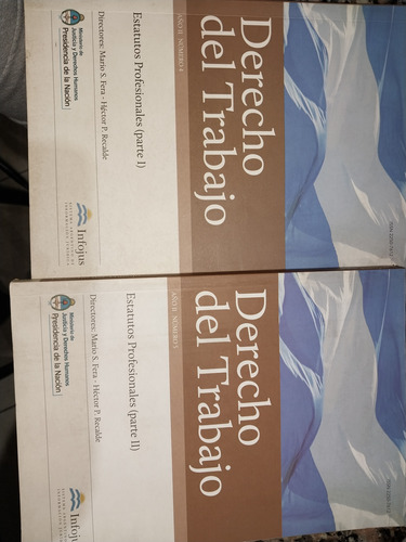 Derecho Del Trabajo Estatutos Profesionales Infojus 1 Y 2 Am