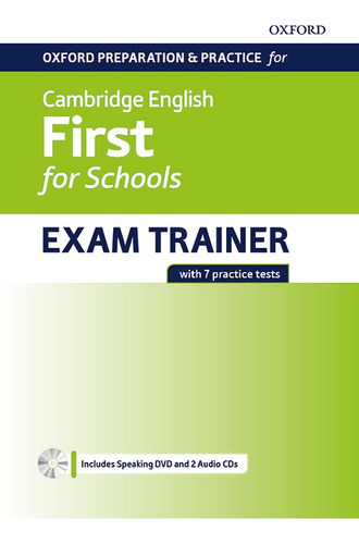 Libro First For Schools Exam Trainer Student's Without Key O