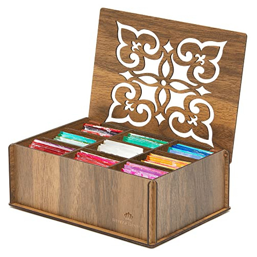 Caja Organizadora De Té De Madera Premium Royalhouse (...