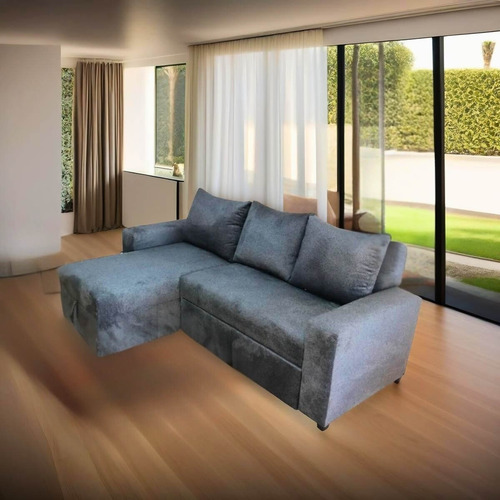 Sala Esquinera Milán Sofá Cama Con Baúl Chaise Izquierdo